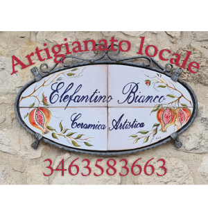 Logo Elefantino Bianco Artigianato Locale